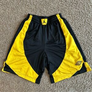 Air Jordan Shorts Men's Large Black Relaxed Baggy 10" Jumpman Pockets Basketball